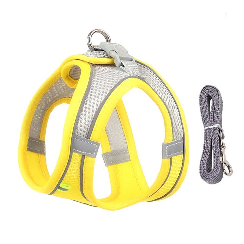 Dog Harness Leash Set for Small Dogs Adjustable Puppy Cat Harness Vest French Bulldog Chihuahua Pug Outdoor Walking Lead Leash - DOG'S UNCLE